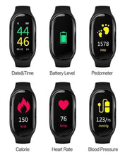 Load image into Gallery viewer, 2 In 1 Smart Watch with Bluetooth Earphone - AI Heart Rate Monitor Smart Wristband Long Time Standby Sport Watch