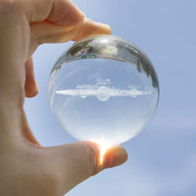 Load image into Gallery viewer, 3D SOLAR SYSTEM CRYSTAL BALL